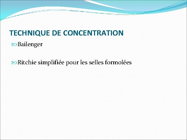 TECHNIQUE DE CONCENTRATION Bailenger Ritchie simplifiée pour les selles formolées 