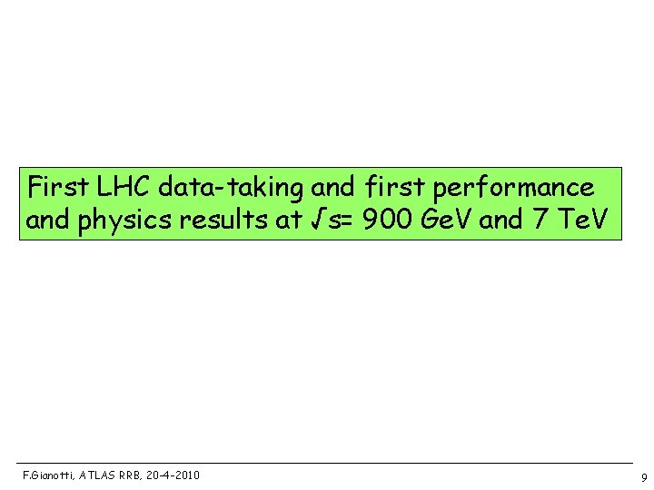 First LHC data-taking and first performance and physics results at √s= 900 Ge. V