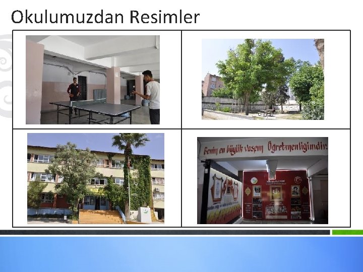 Okulumuzdan Resimler Yüksekten Okul Bahçesi Ön Cephe Genel Görünüm 