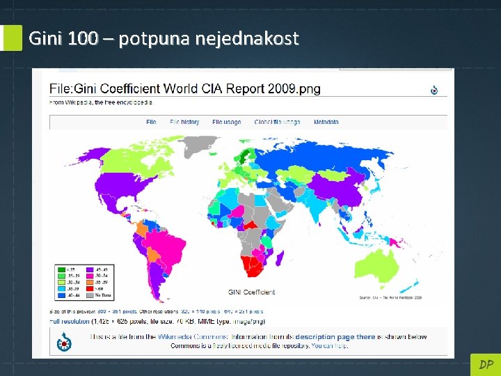 Gini 100 – potpuna nejednakost 