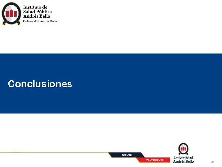 Conclusiones 40 