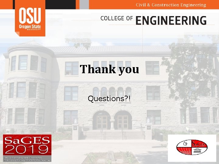 Thank you Questions? ! 