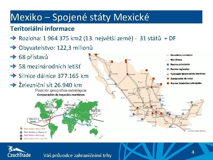 Mexiko – Spojené státy Mexické Teritoriální informace Rozloha: 1 964 375 km 2 (13.