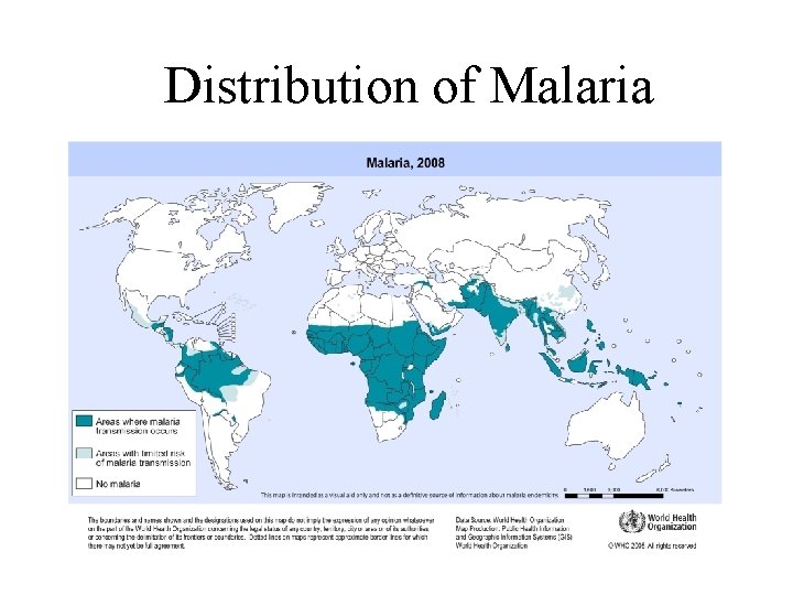  Distribution of Malaria 