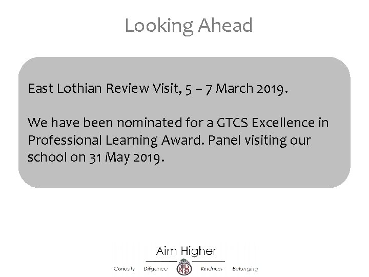 Looking Ahead East Lothian Review Visit, 5 – 7 March 2019. We have been