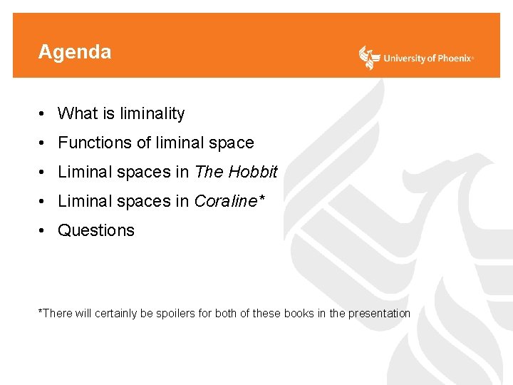 Agenda • What is liminality • Functions of liminal space • Liminal spaces in