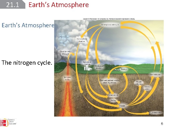 21. 1 Earth’s Atmosphere The nitrogen cycle. 6 