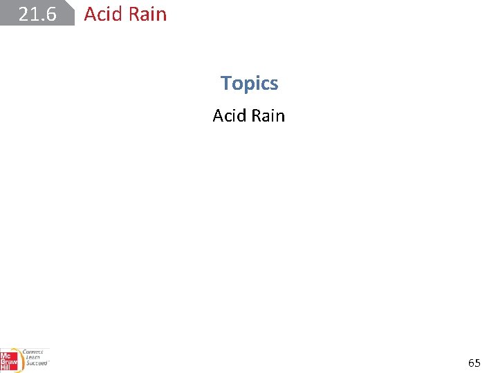 21. 6 Acid Rain Topics Acid Rain 65 