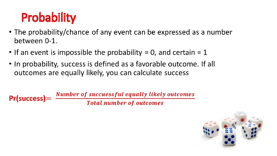 Probability • 