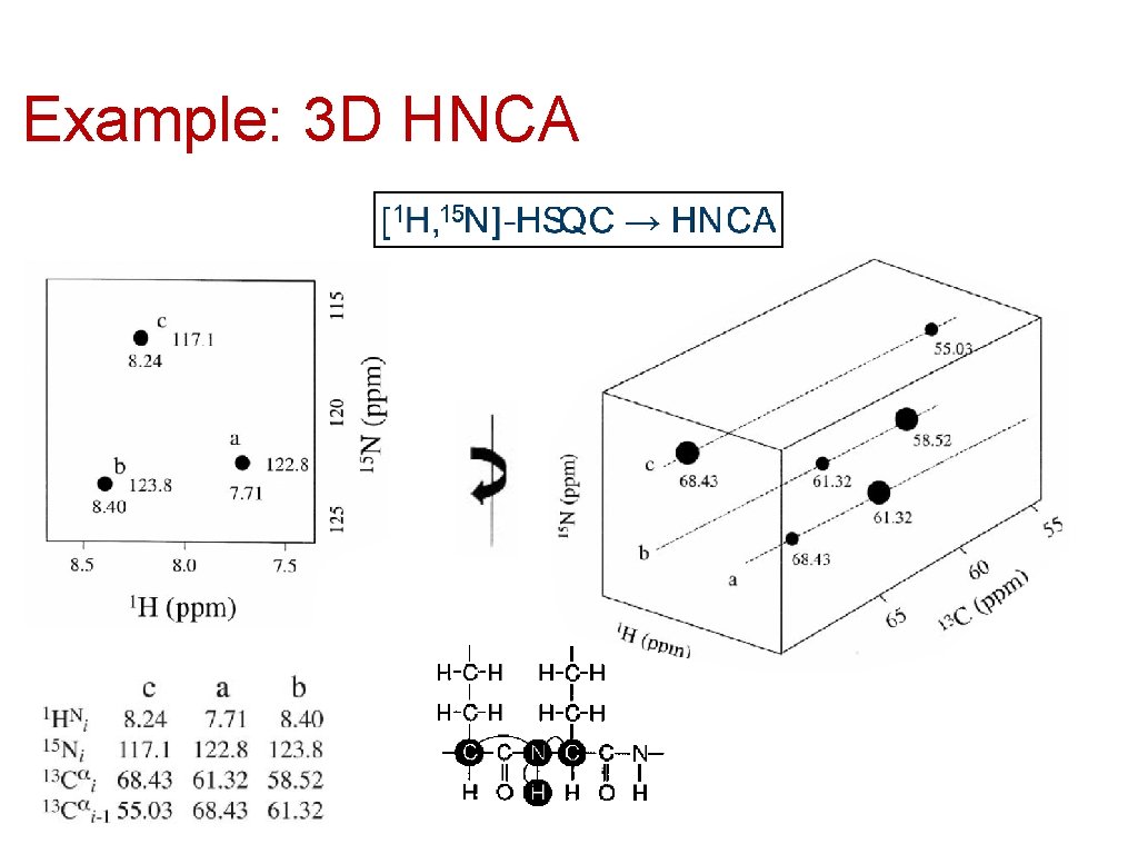 Example: 3 D HNCA 