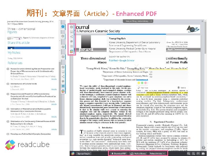 期刊：文章界面（Article）- Enhanced PDF 21 