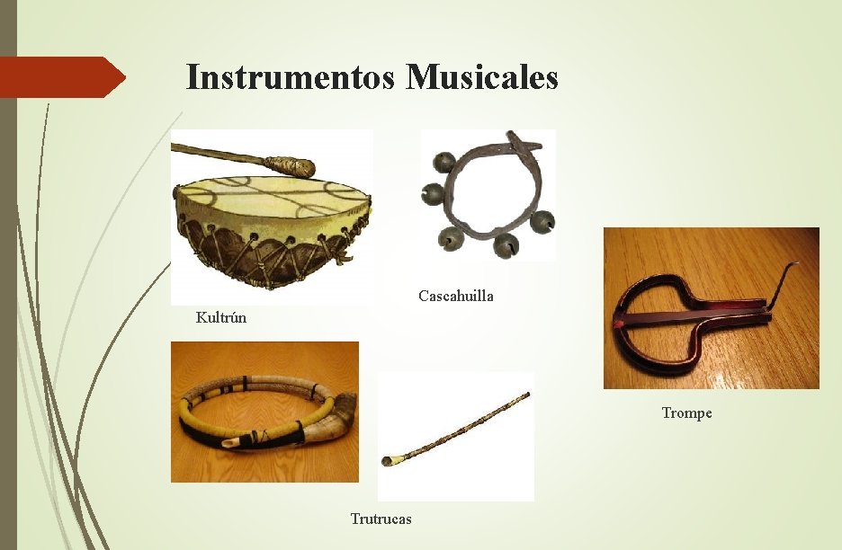 Instrumentos Musicales Cascahuilla Kultrún Trompe Trutrucas 