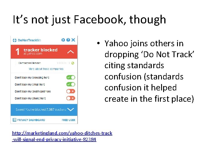 It’s not just Facebook, though • Yahoo joins others in dropping ‘Do Not Track’