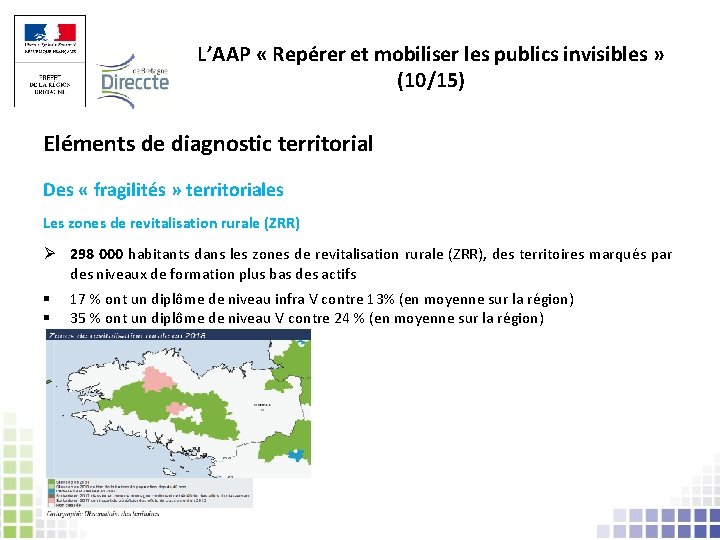 L’AAP « Repérer et mobiliser les publics invisibles » (10/15) Eléments de diagnostic territorial