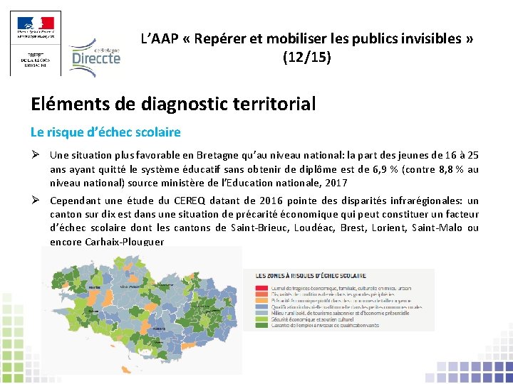 L’AAP « Repérer et mobiliser les publics invisibles » (12/15) Eléments de diagnostic territorial