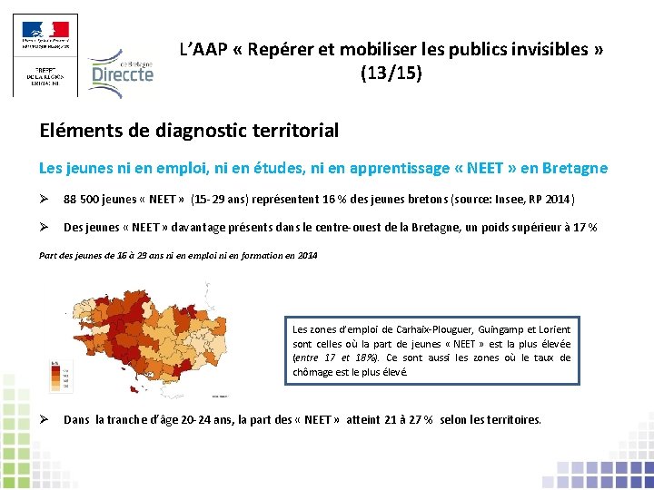 L’AAP « Repérer et mobiliser les publics invisibles » (13/15) Eléments de diagnostic territorial