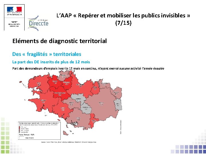 L’AAP « Repérer et mobiliser les publics invisibles » (7/15) Eléments de diagnostic territorial