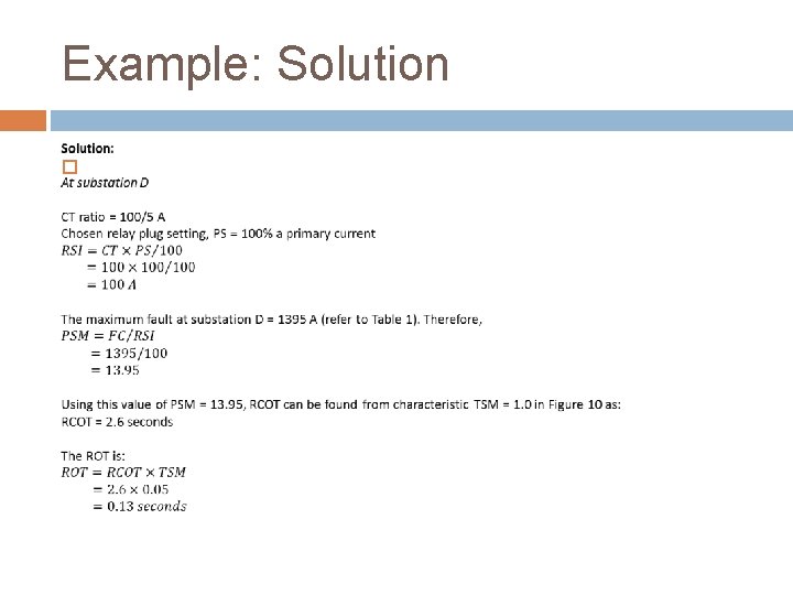 Example: Solution 