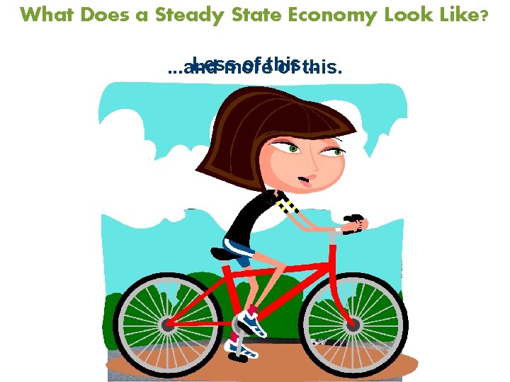 What Does a Steady State Economy Look Like? Less of this. . . and