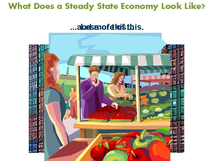 What Does a Steady State Economy Look Like? . . . and more of