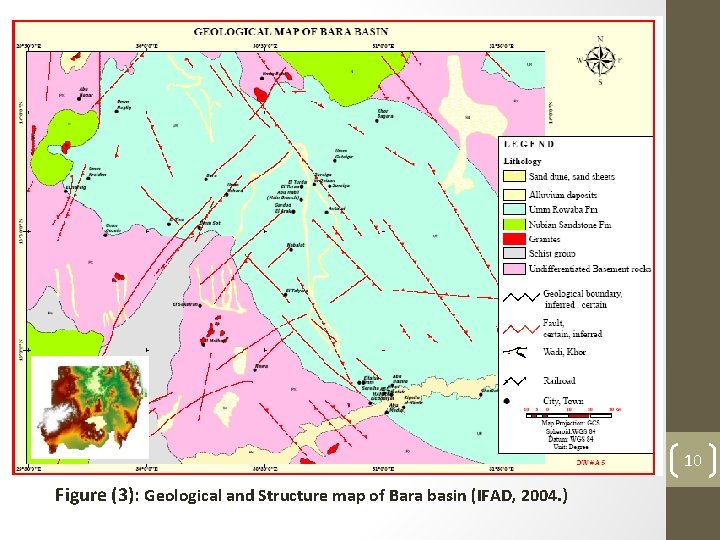 10 Figure (3): Geological and Structure map of Bara basin (IFAD, 2004. ) 