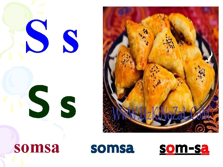 Ss Ss somsa som-sa 