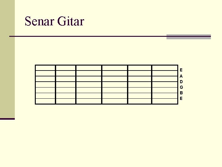 Senar Gitar E A D G B E 