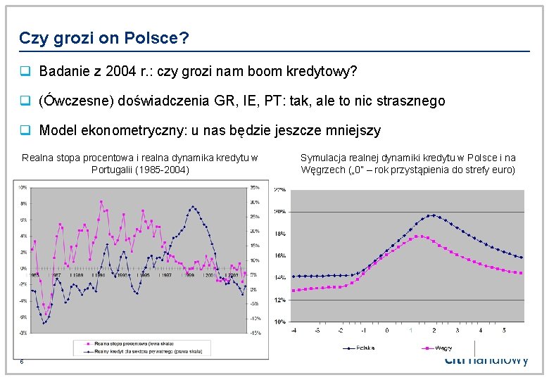 Czy grozi on Polsce? q Badanie z 2004 r. : czy grozi nam boom