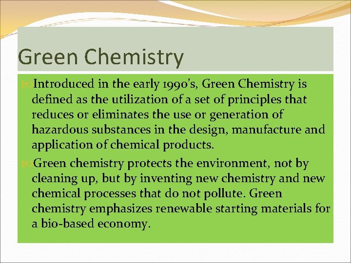 Green Chemistry For Biodiversity Conservation Dr VALMIK KAPASE