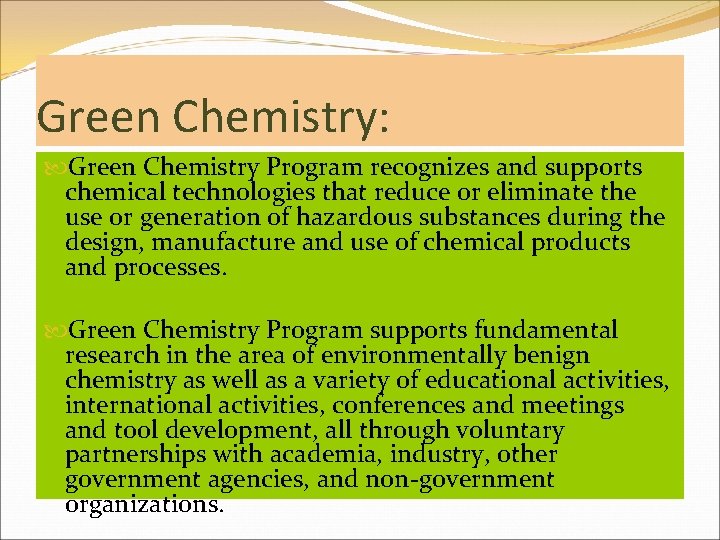 Green Chemistry For Biodiversity Conservation Dr VALMIK KAPASE