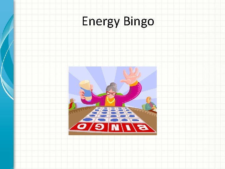 Energy Bingo 