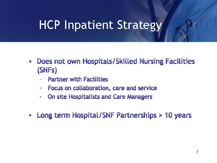 HCP Inpatient Strategy 7 
