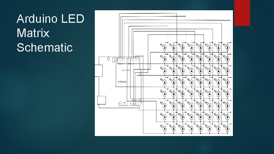 Arduino LED Matrix Schematic 