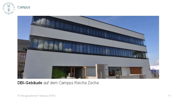 Campus DBI-Gebäude auf dem Campus Reiche Zeche TU Bergakademie Freiberg | 2018 | 11