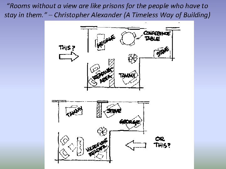 “Rooms without a view are like prisons for the people who have to stay