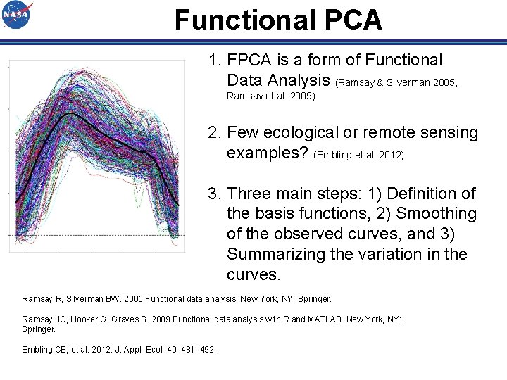 Functional PCA 1. FPCA is a form of Functional Data Analysis (Ramsay & Silverman