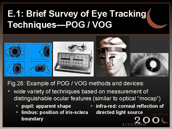 E. 1: Brief Survey of Eye Tracking Techniques—POG / VOG Fig. 28: Example of