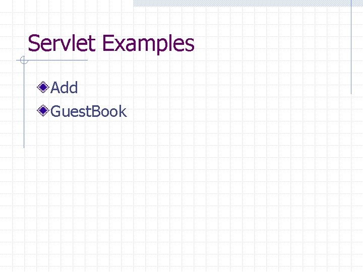 Servlet Examples Add Guest. Book 