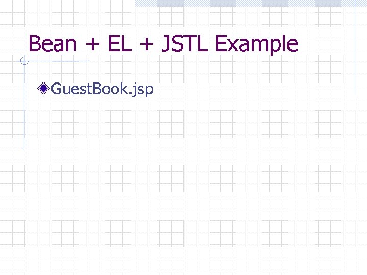 Bean + EL + JSTL Example Guest. Book. jsp 