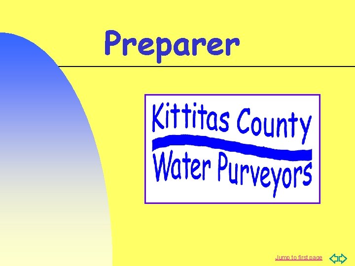 Preparer Jump to first page 