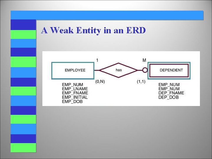 A Weak Entity in an ERD 