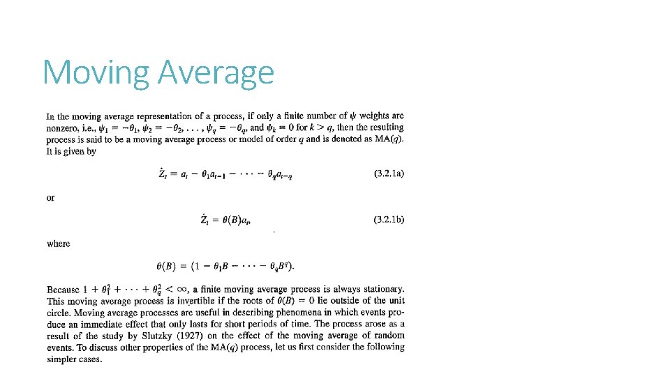 Moving Average 