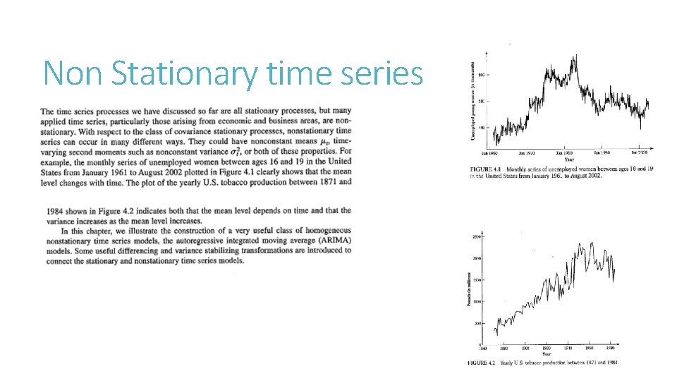 Non Stationary time series 