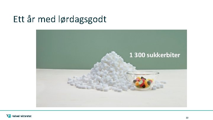 Ett år med lørdagsgodt 1 300 sukkerbiter 22 