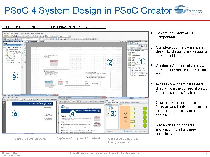 PSo. C 4 System Design in PSo. C Creator Cap. Sense Starter Project on