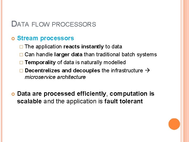 BIG DATA TECHNOLOGIES LECTURE 5 ANALYSIS OF INDEPENDENT