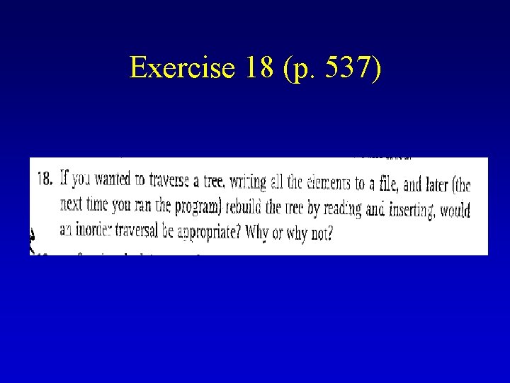 Exercise 18 (p. 537) Exercise 18 (p. 537)