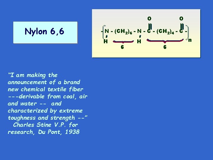 O - N - (CH 2)6 - N - C - (CH 2)4 -