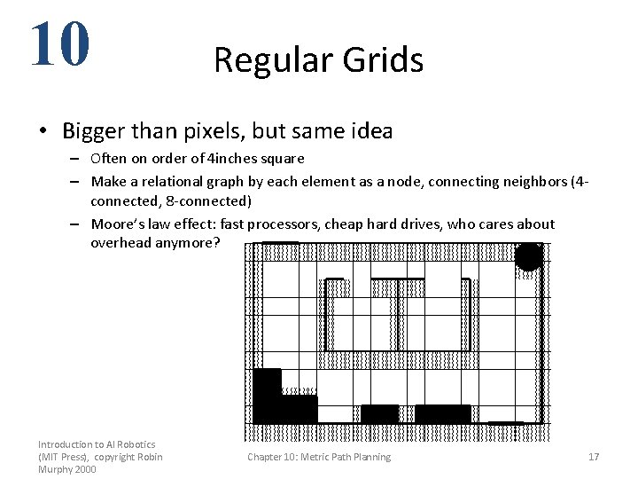 10 Regular Grids • Bigger than pixels, but same idea – Often on order