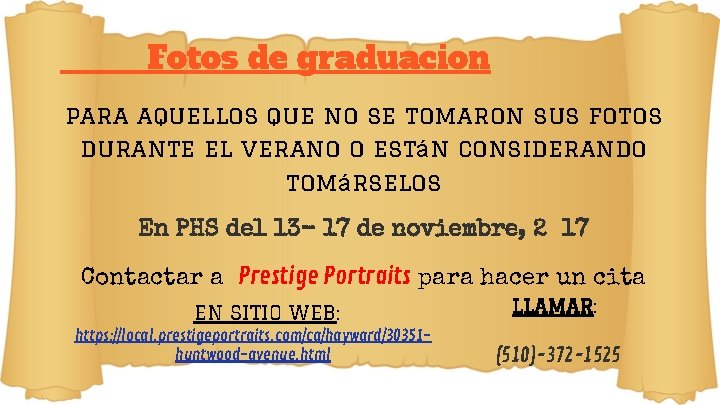 Fotos de graduacion para aquellos que no se tomaron sus fotos durante el verano